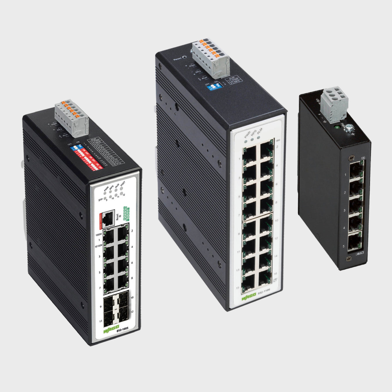 WAGO ECO經濟型工業級網路交換器 852-111/852-1111/852-1112