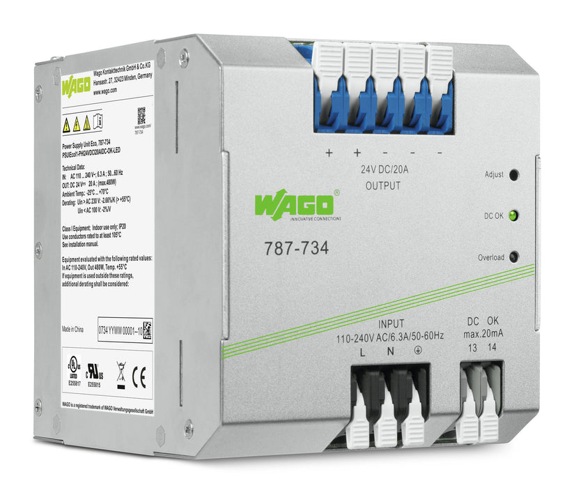 Epsitron WAGO EPSITRON® ECO電源供應器787系列 — 泉昱電業QUAN-YU